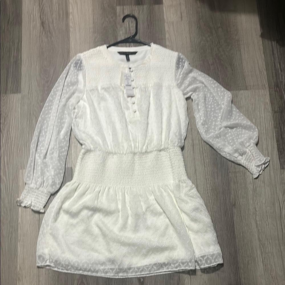 White Long Sleeve Dress